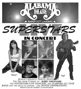 Superstars Live in Concert poster Alabama Theatre Myrtle Beach SC